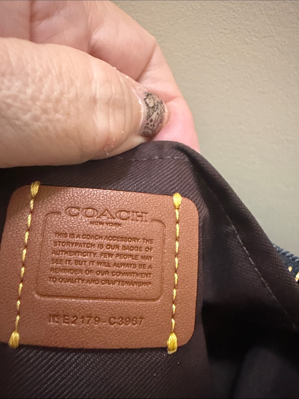Coach Kitt Jacquard (Denim) Crossbody - Picture 3 of 7